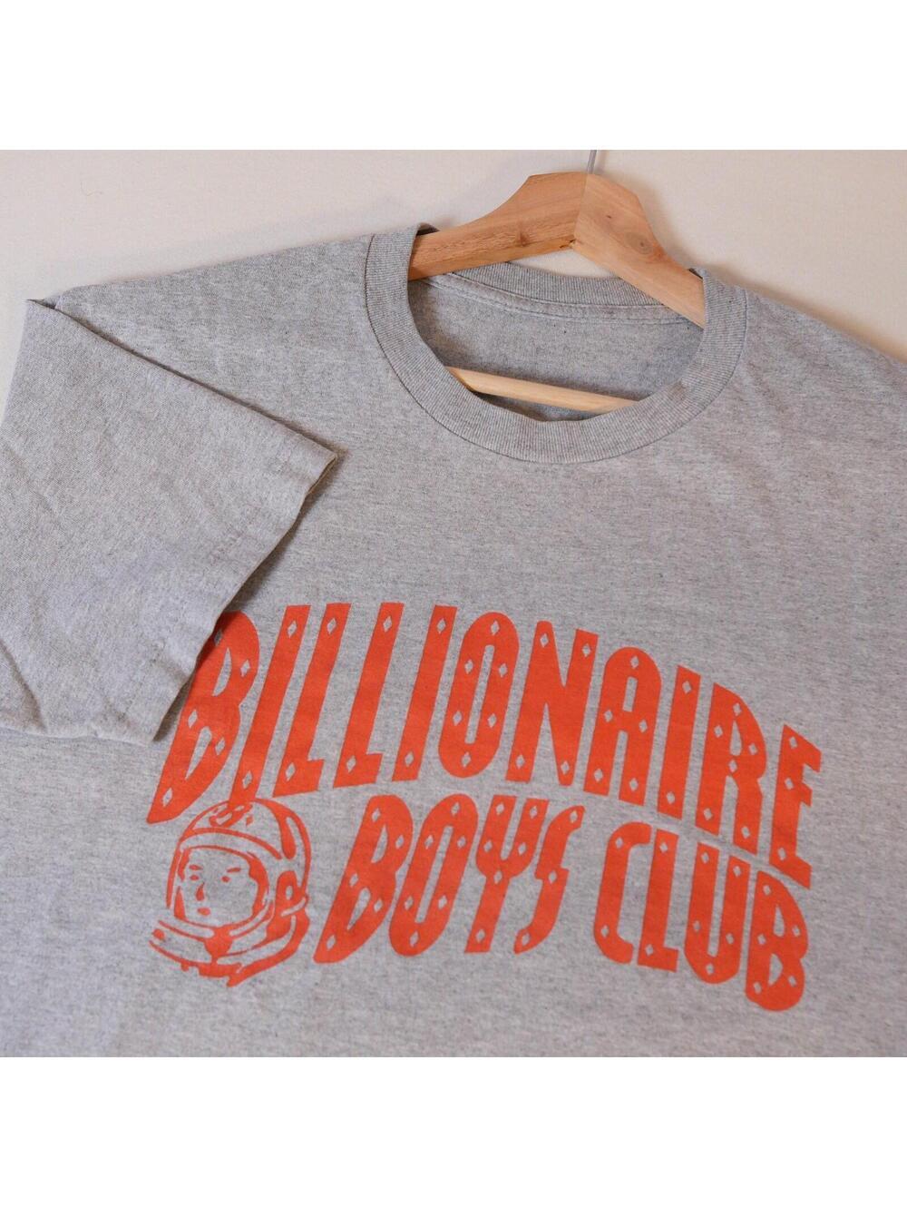 Billionaire Boys Club Gray Graphic T-Shirt Mens L Astronaut Logo Streetwear Y2K